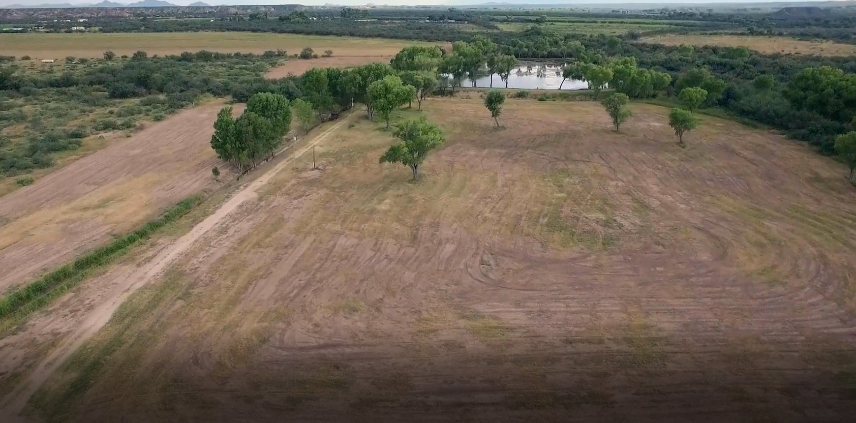 Farmland aerial view