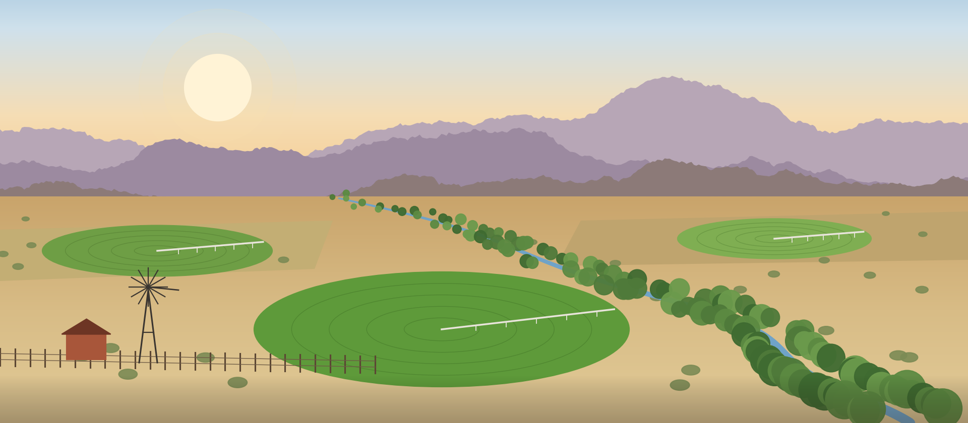 San Pedro river illustration